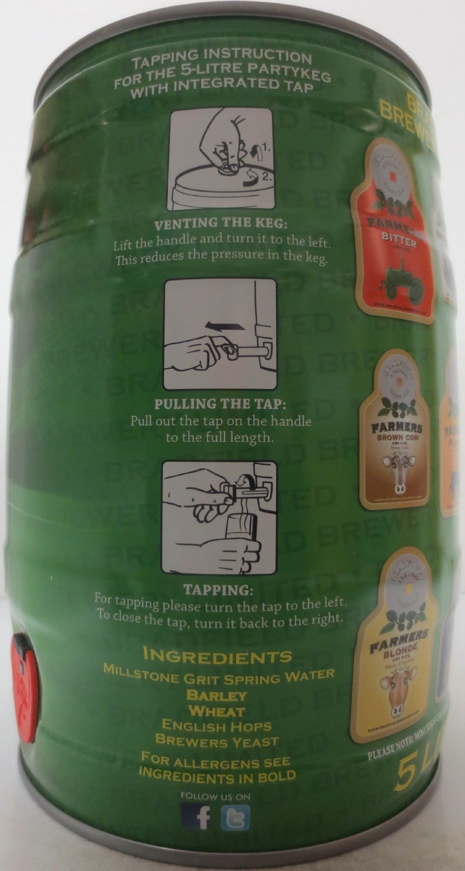 BRADFIELD BREWERY LIMITED 5 LITRES (5L) Nr.1  