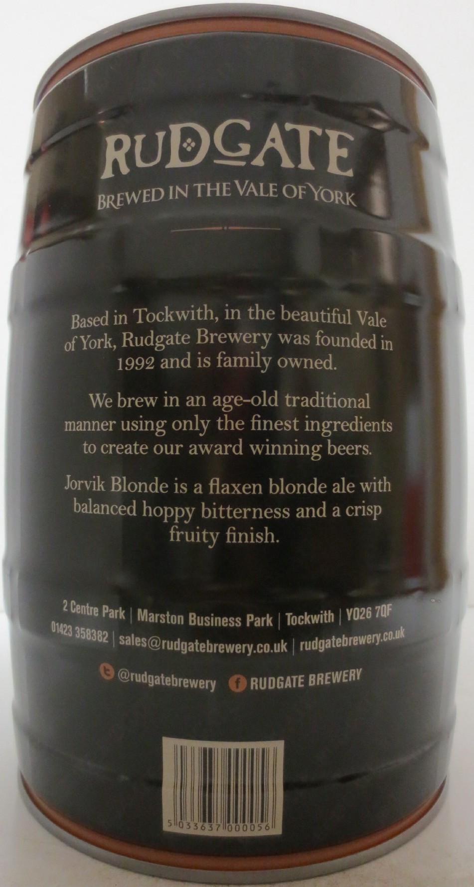 RUDGATE BREWED IN THE VALE OF YORK JORVIK BLONDE (5L) Nr.1 