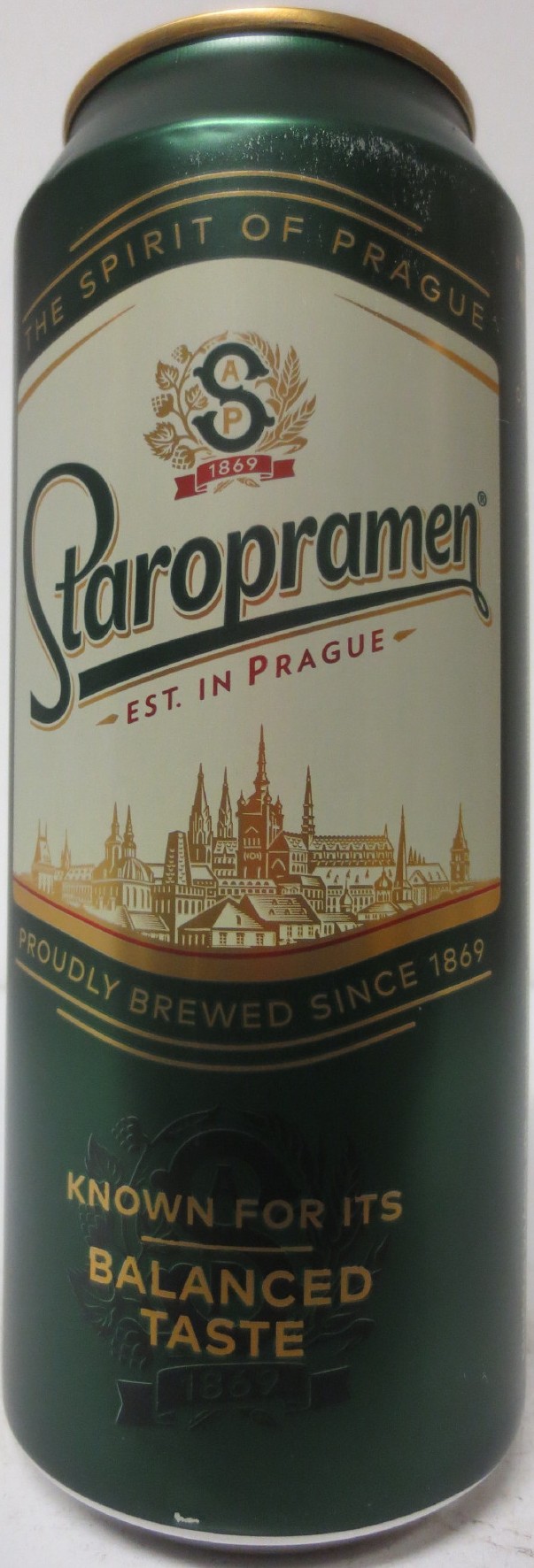 Staropramen EST. IN PRAGUE KNOWN FOR ITS BALANCED TASTE (H) (50cl) (B/O) č.2