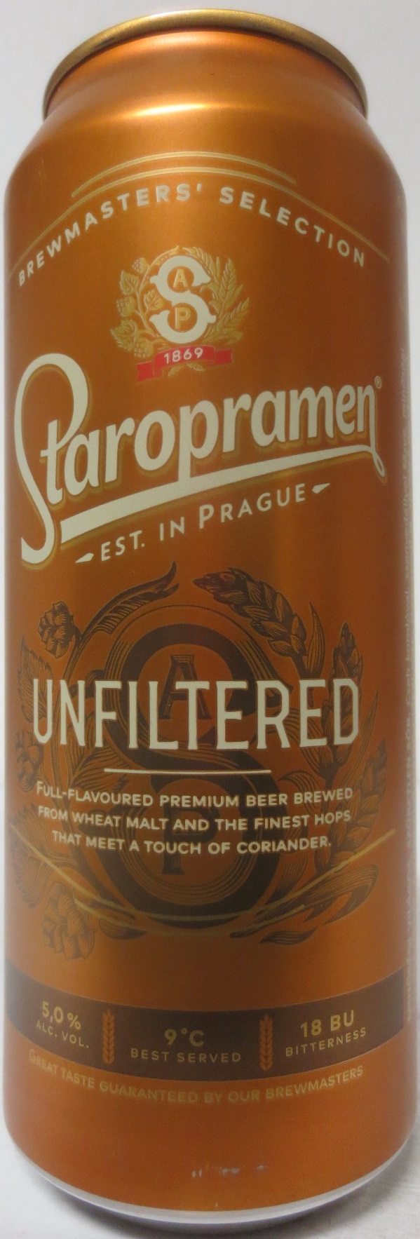 Staropramen EST. IN PRAGUE UNFILTERED (H) (50cl) (B/O) č.1