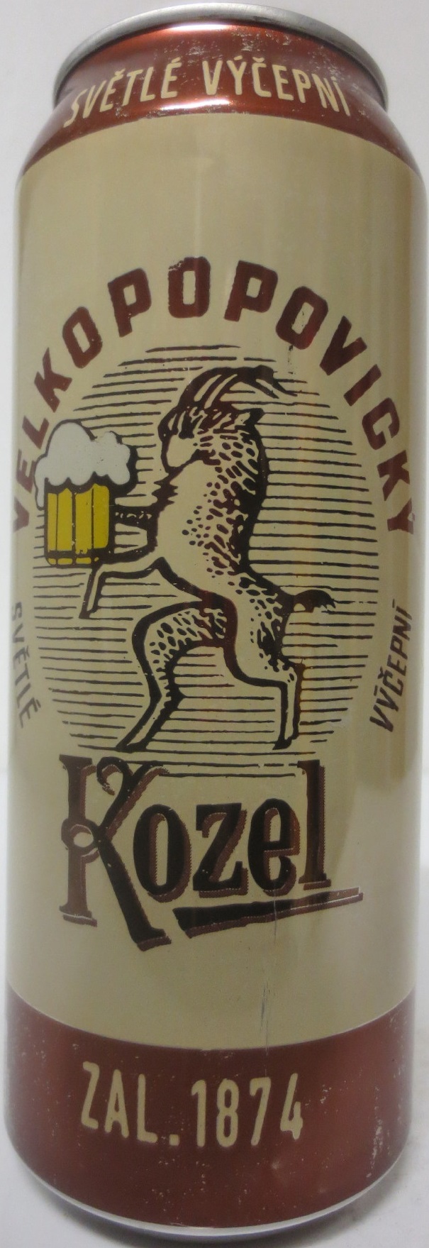VELKOPOPOVICKÝ Kozel zal.1874 SVĚTLÉ VÝČEPNÍ (SK) (50cl) (B/O) č.1