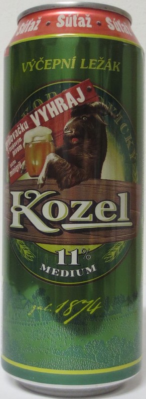 Kozel 11% MEDIUM zal. 1874 VÝČEPNÍ LEŽÁK Súťaž (SK) (50cl) (T/O) č.1