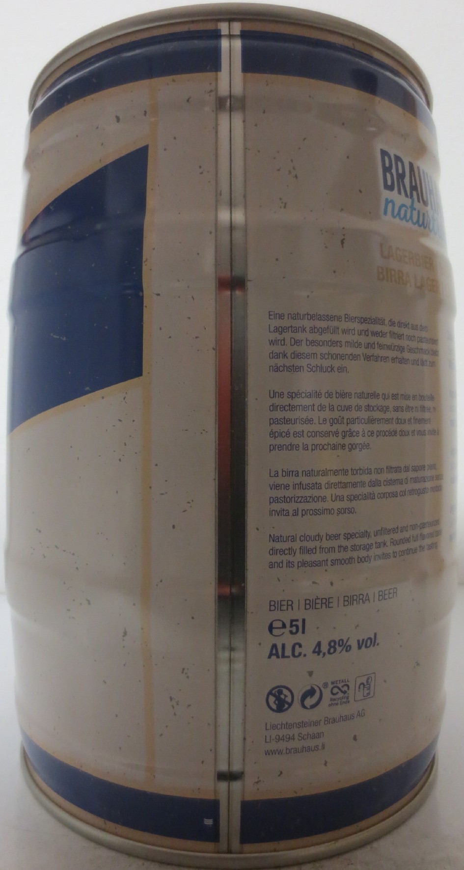 BRAUHAUS Naturtrübab LAGER (5L) Nr.1 