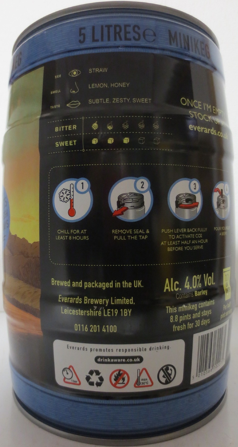 EVERARDS SUNCHASER GOLDEN ALE (5L) Nr.1 