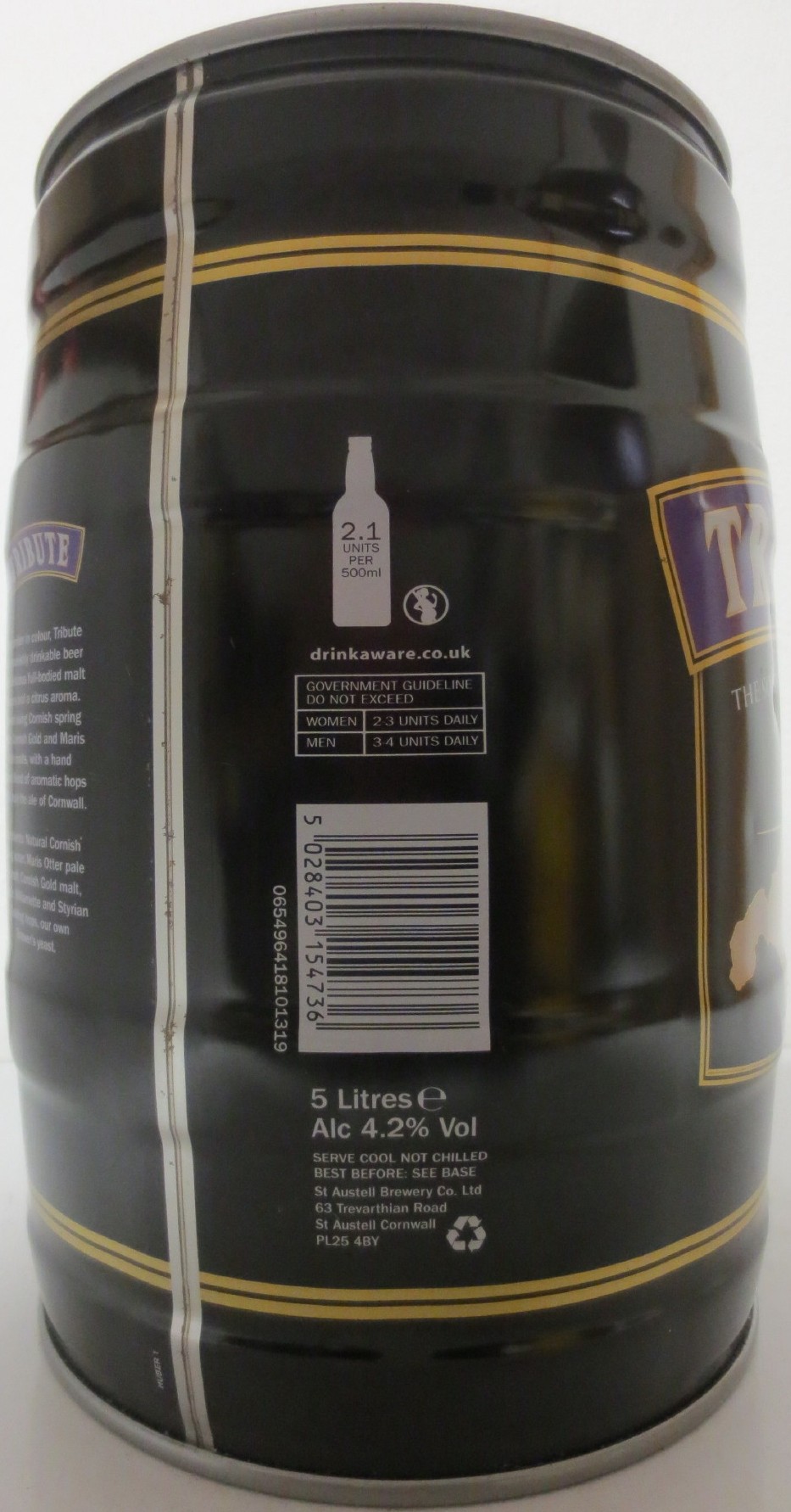 ST AUSTELL BREWERY TRIBUTE THE SOUTH WEST´S FAVOURITE (5L) Nr.1