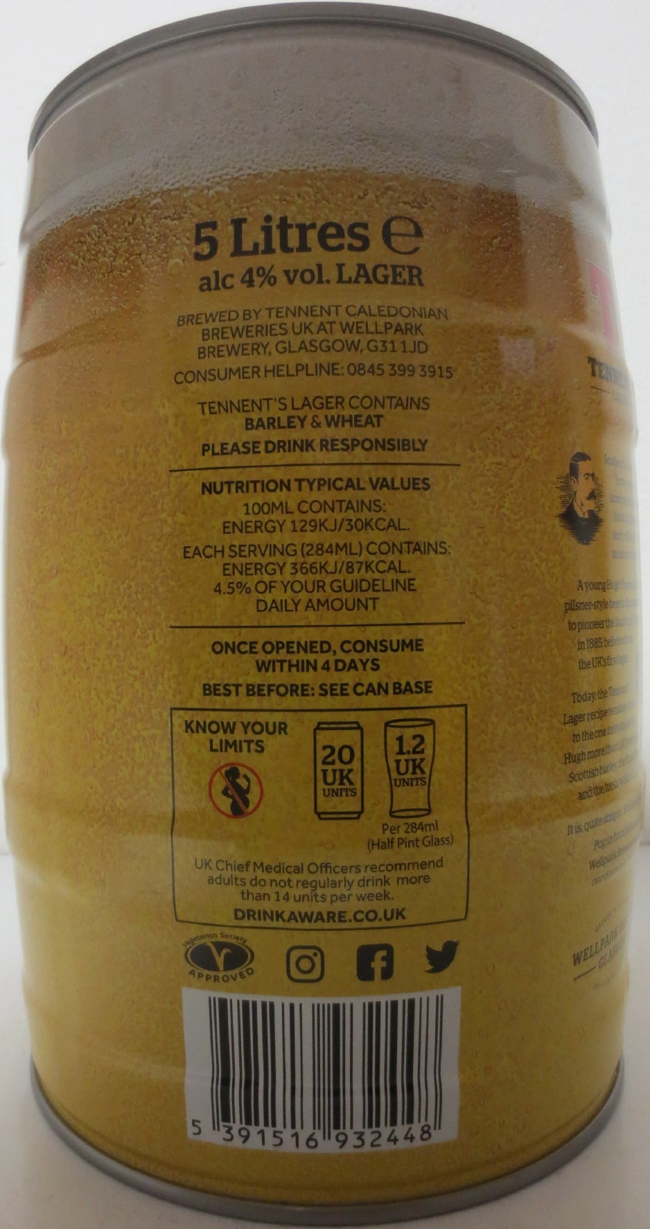 TENNENT´S LAGER (5L) Nr.1 