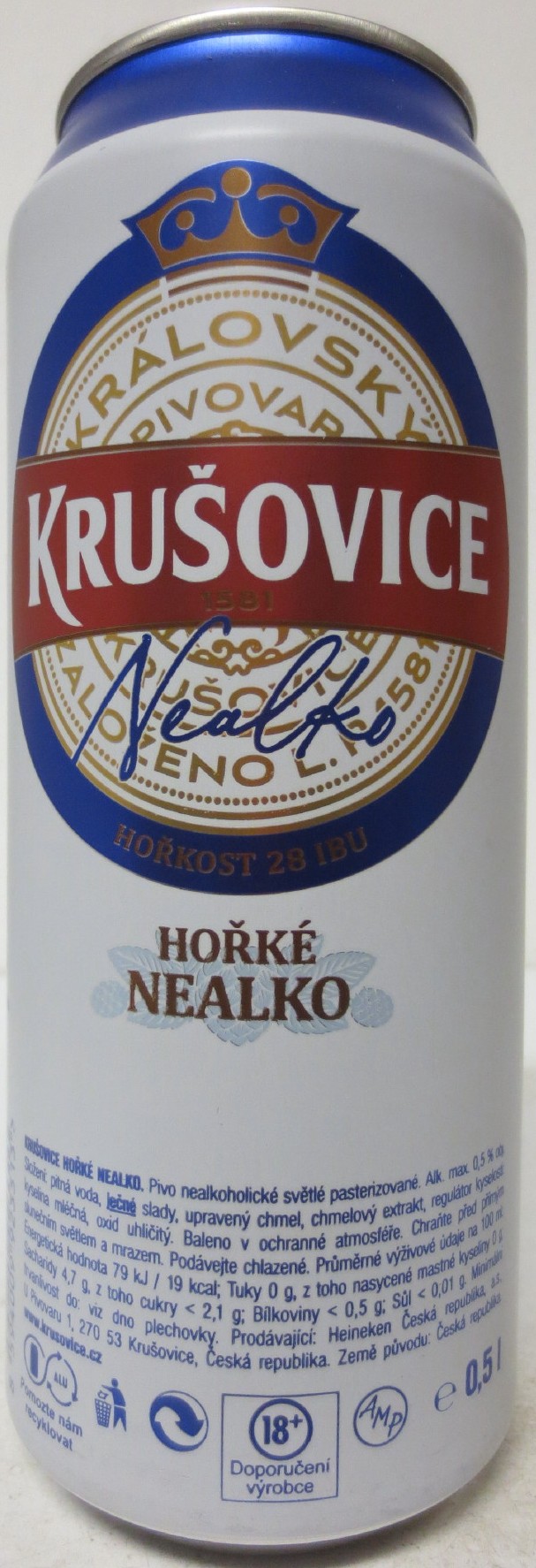 KRUŠOVICE Nealko HOŘKÉ NEALKO (50cl) (B/O) č.2 