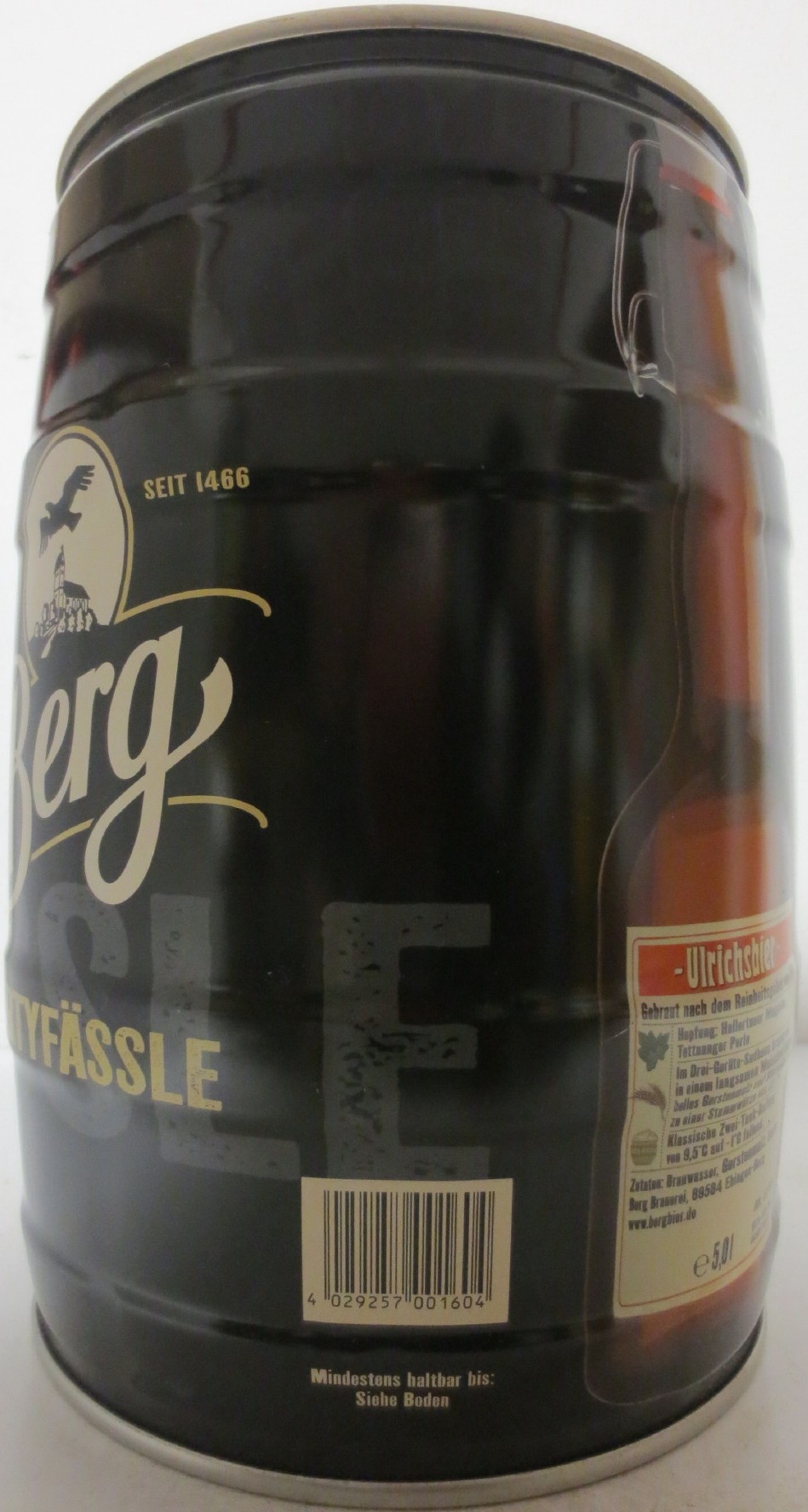 Berg Brauerei ULRICH ZIMMERMANN PARTYFÄSSLE (5L) Nr.3 