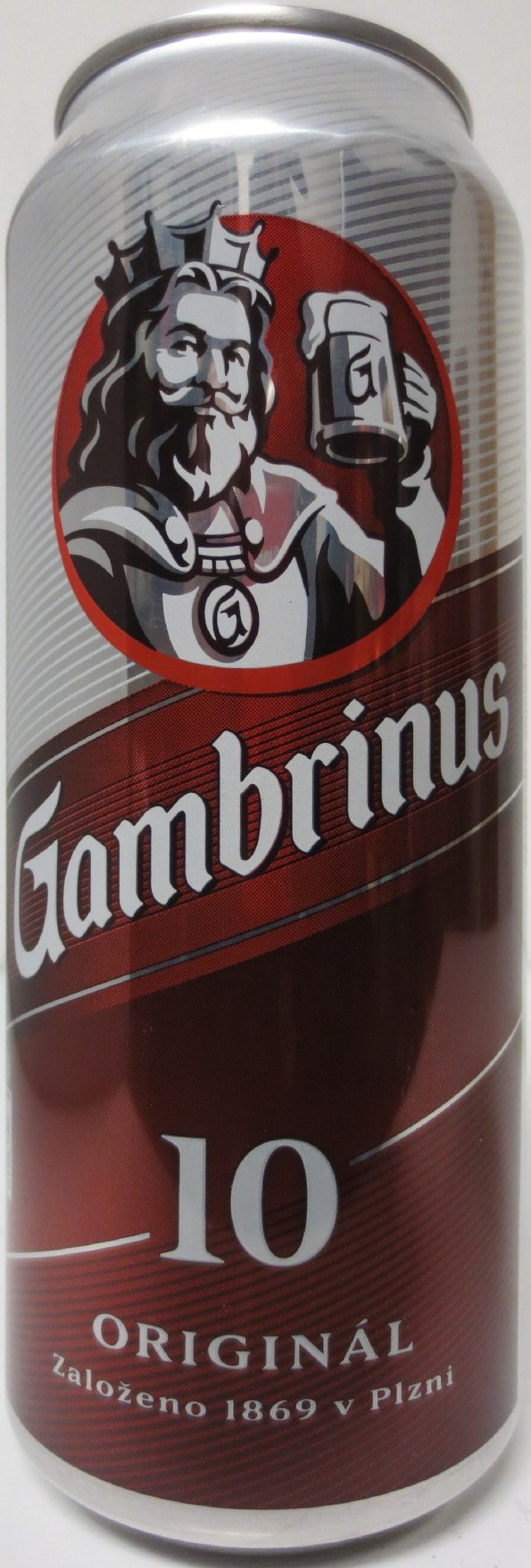 Gambrinus 10 ORIGINAL Založeno 1869 v Plzni (SK) (50cl) (B/O) č.1