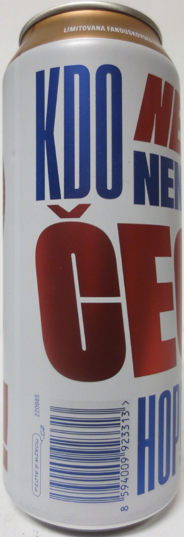 KRUŠOVICE Nealko HOŘKÉ NEALKO KDO NEFANDÍ NENÍ ČECH HOP! (50cl) (B/O) č.1 