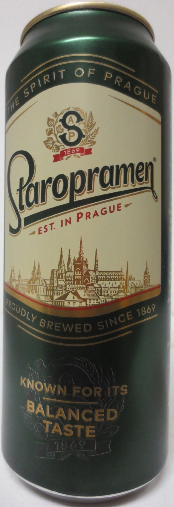 Staropramen EST. IN PRAGUE KNOWN FOR ITS BALANCED TASTE (D) (50cl) (B/O) č.1 