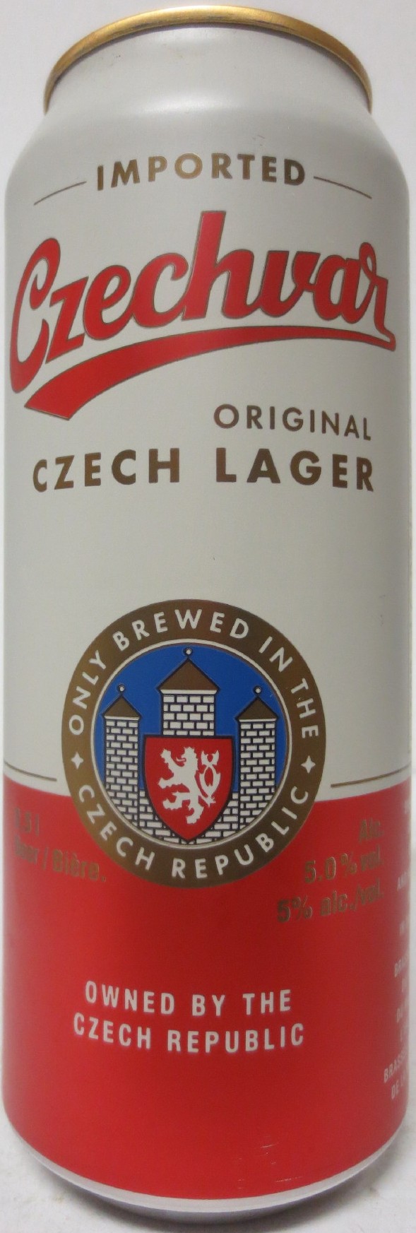Czechvar LAGER TCHEQUE ORIGINAL IMPORTÉE (CDN) (50cl) (T/O) č.1 