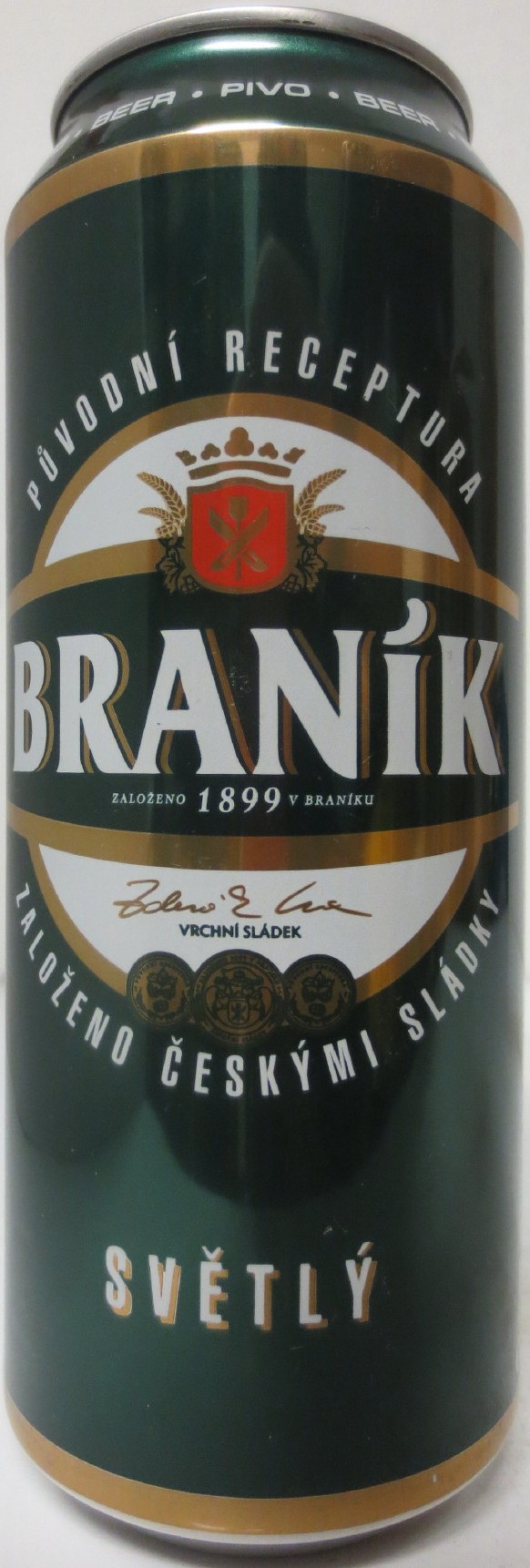 BRANÍK PŮVODNÍ RECEPTURA ZALOŽENO ČESKÝMI SLÁDKY SVĚTLÝ (50cl) (B/O) č.1
