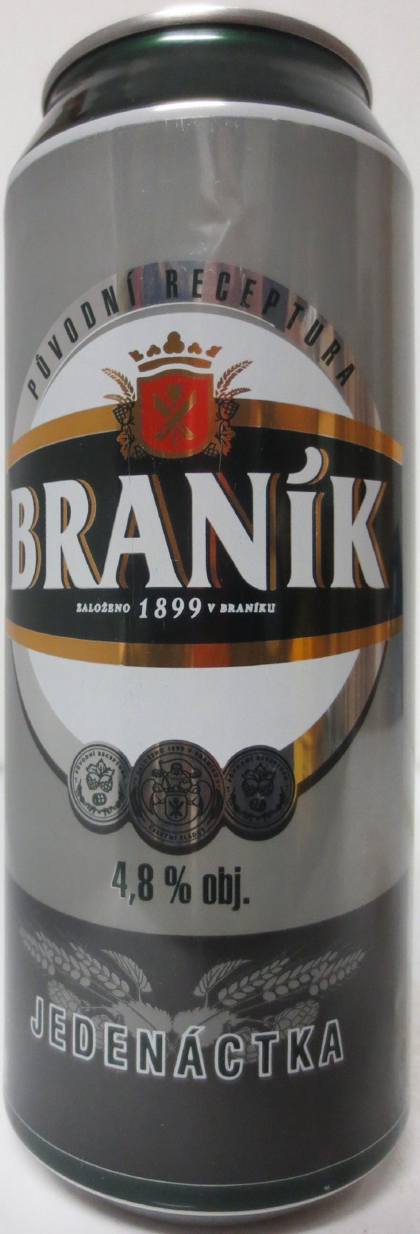 BRANÍK Alk. 4,8% obj. JEDENÁCTKA (CZ) (50cl) (B/O) č.2 