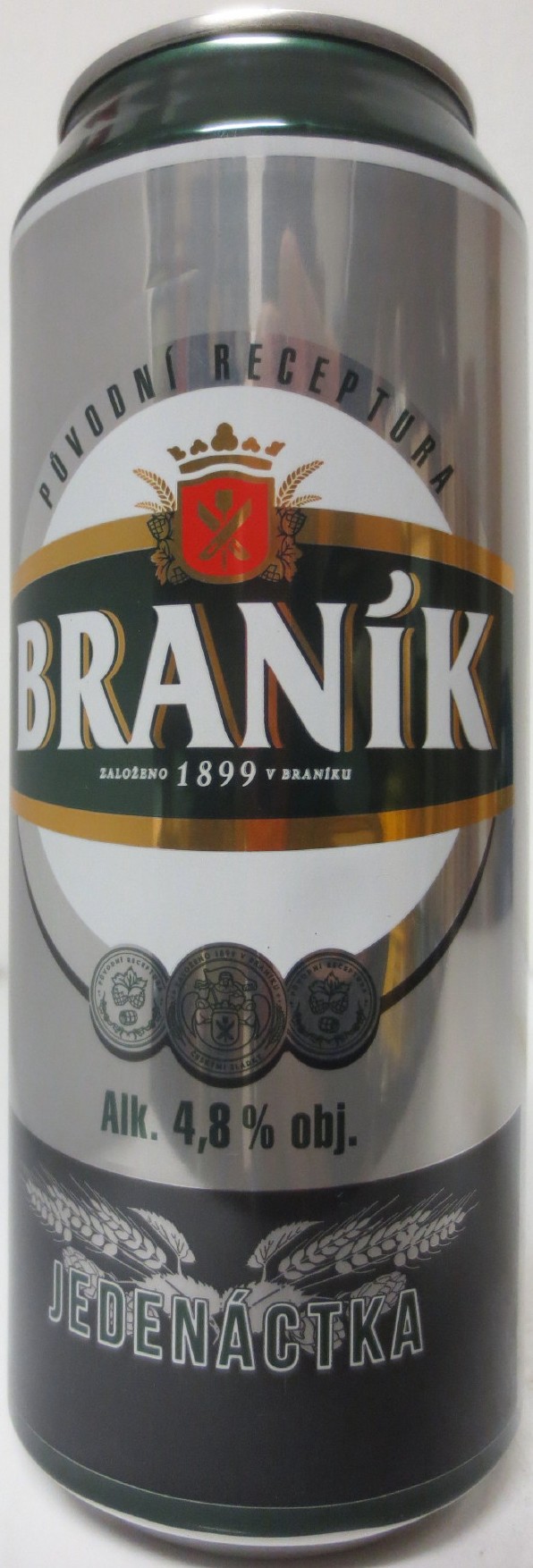 BRANÍK Alk. 4,8% obj. JEDENÁCTKA (CZ) (50cl) (B/O) č.3 