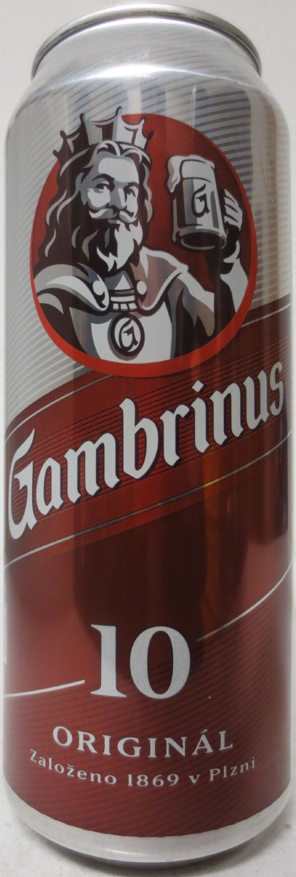 Gambrinus 10 ORIGINAL Založeno 1869 v Plzni (SK) (50cl) (B/O) č.2
