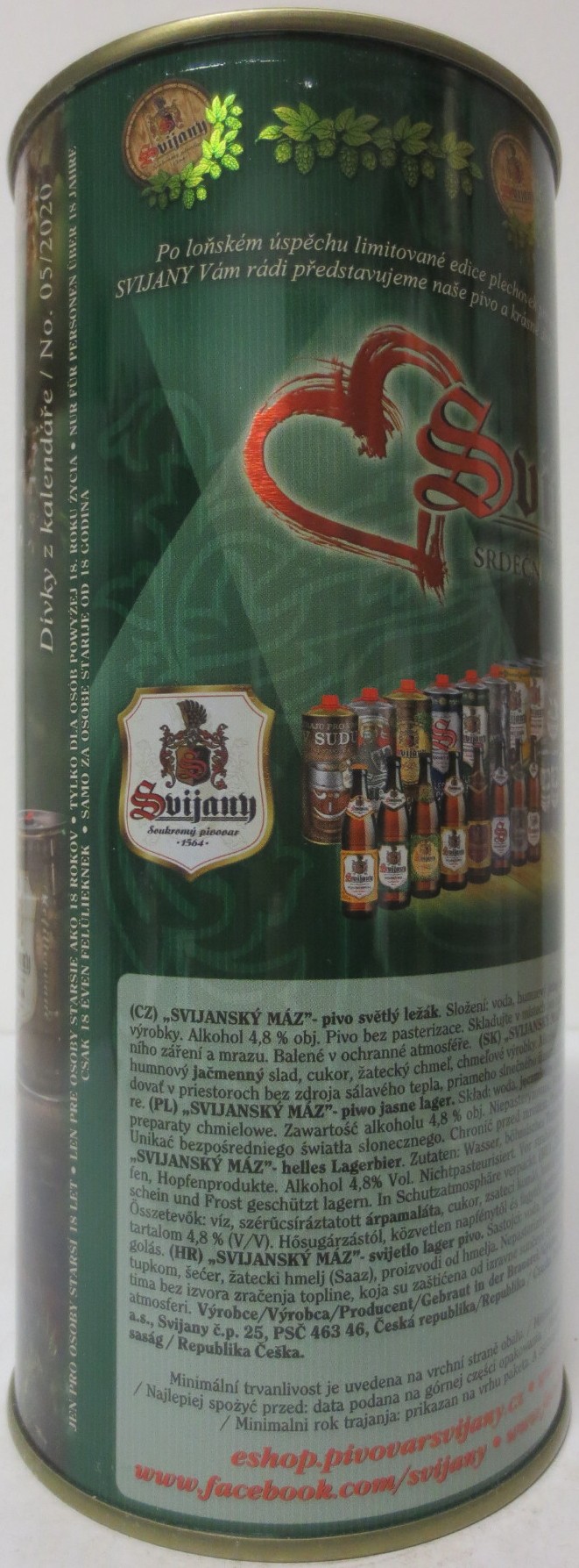 Svijany SVIJANSKÝ MÁZ dívky z kalendáře -No. 05/2020 (200cl)