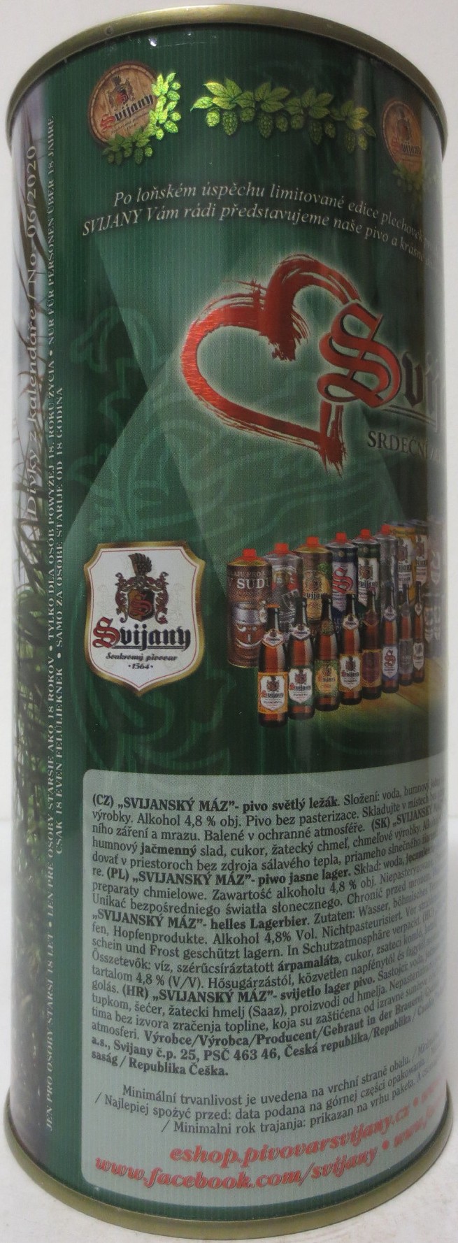 Svijany SVIJANSKÝ MÁZ dívky z kalendáře -No. 06/2020 (200cl)
