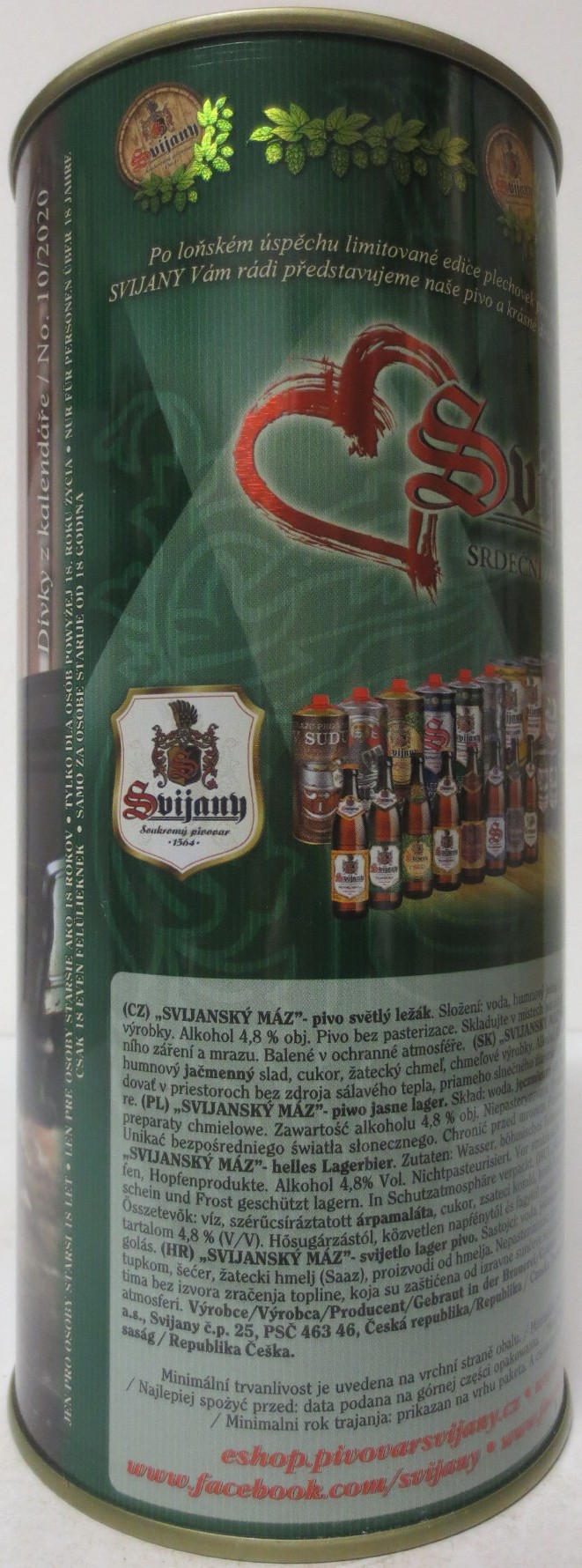 Svijany SVIJANSKÝ MÁZ dívky z kalendáře -No. 010/2020 (200cl)