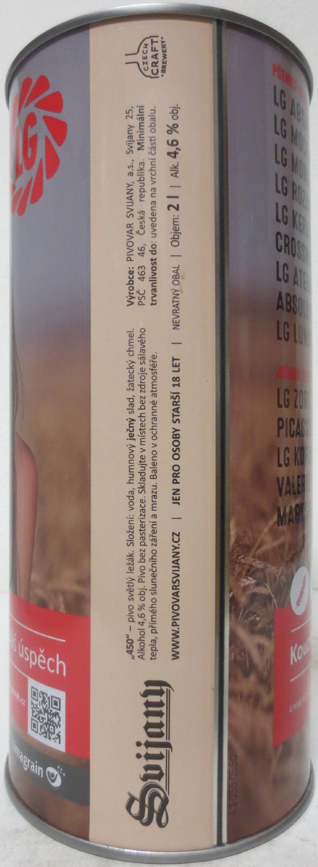 Svijany 450 - pivo světlý ležák LG Kouzlo nové genetiky Šlechtíme Váš úspěch (200cl) č.1 