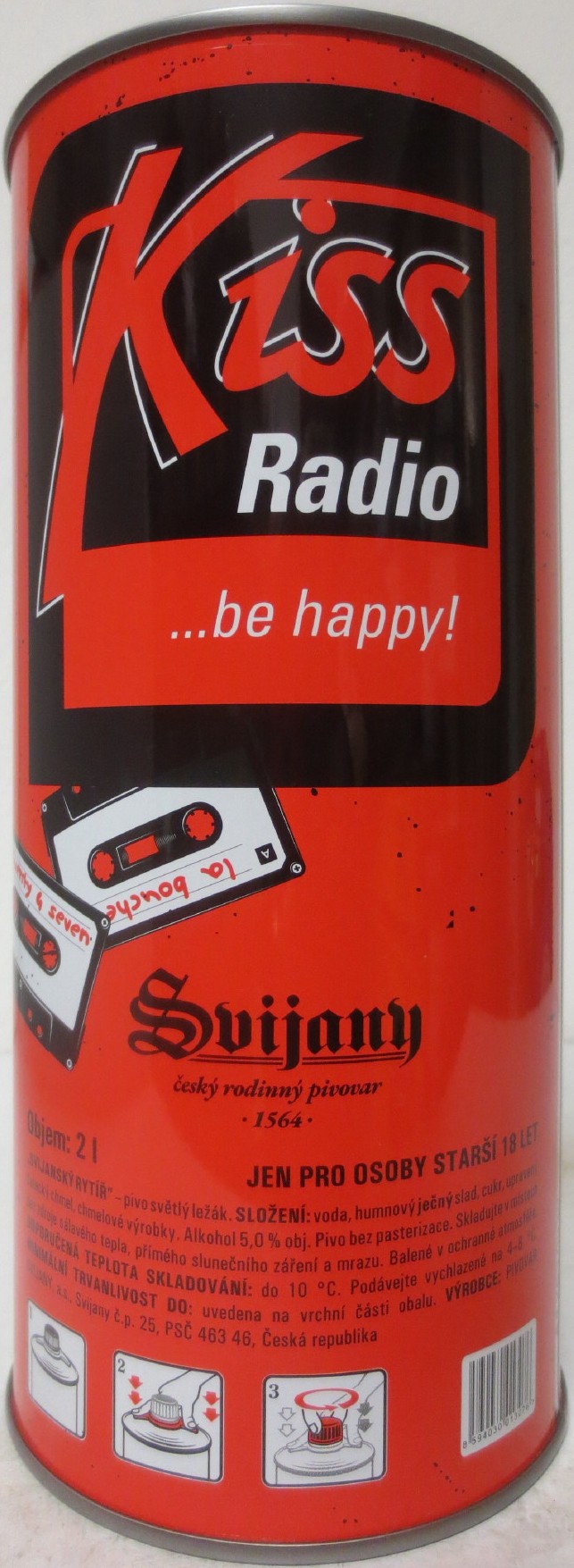 Svijany SVIJANSKÝ RYTÍŘ Kiss Rádio ...be happy! (200cl) č.1 