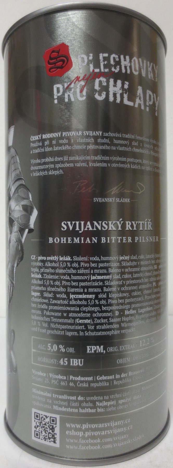 Svijany SVIJANSKÝ RYTÍŘ Tradiční pivo bez pasterizace 12 III (200cl) č.1