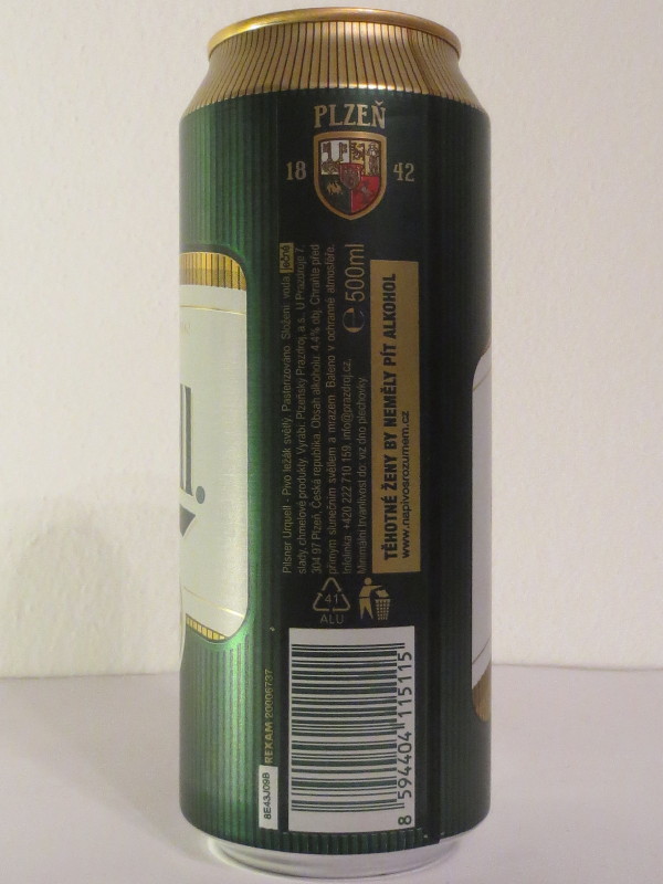 Pilsner Urquell BREWED IN PLZEŇ-CZECH (50cl) (B/O)