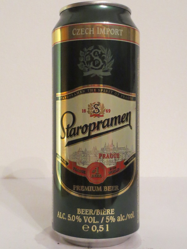 Staropramen PRAGUE PREMIUM BEER CZECH IMPORT (50cl) (B/O)