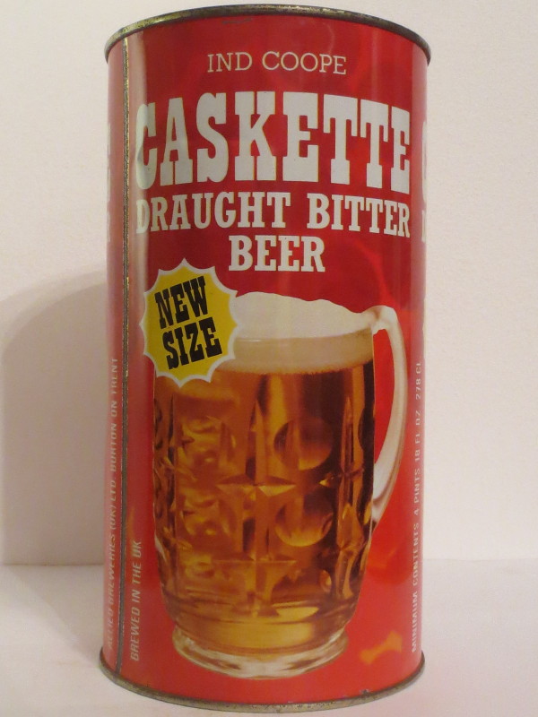 IND COOPE CASKETTE DRAUGHT BITTER BEER NEW SIZE (278cl)