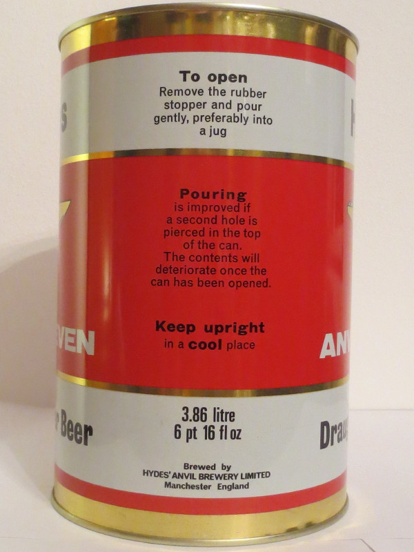 Hydes ANVIL SEVEN Draught Bitter Beer (386cl)