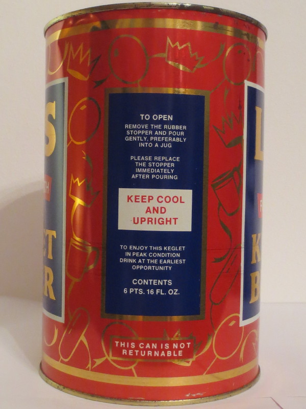 LEES FULL STRENGTH KEGLET BITTER (386cl)