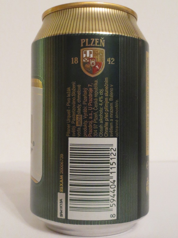 Pilsner Urquell BREWED IN PLZEŇ.CZECH Nr.1 (33cl) (B/O)