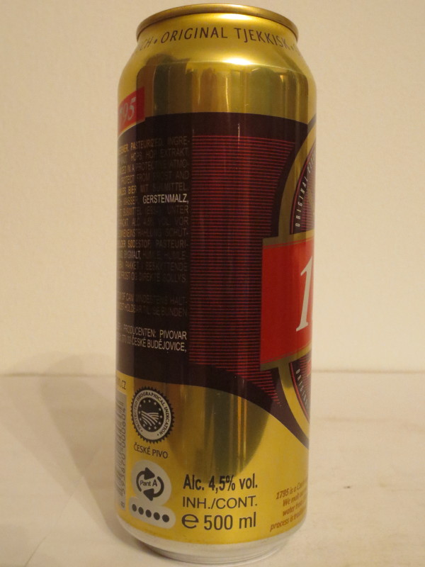 1795 ORIGINAL CZECH LAGER (50cl) (B/O)