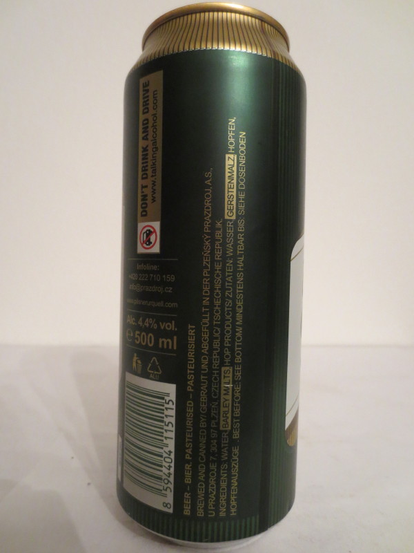 Pilsner Urquell BREWED IN PLZEN-CZECH (50cl) (B/O)