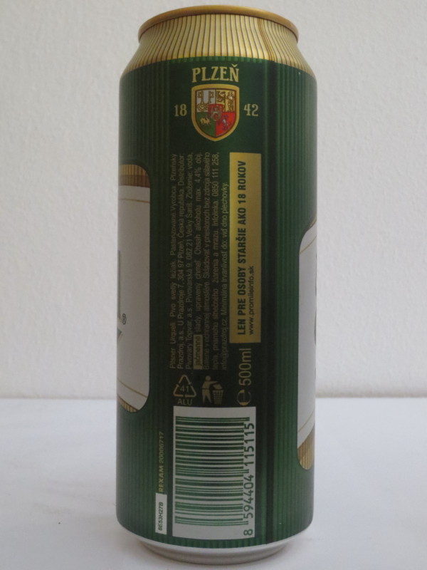 Pilsner Urquell BREWED IN PLZEŇ.CZECH (50cl) (B/O)