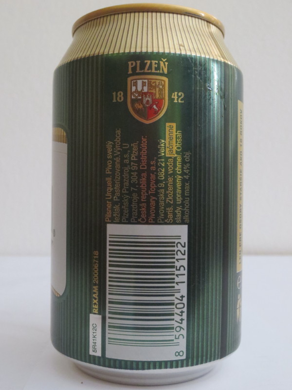 Pilsner Urquell BREWED IN PLZEŇ.CZECH (SK) (33cl) (B/O)