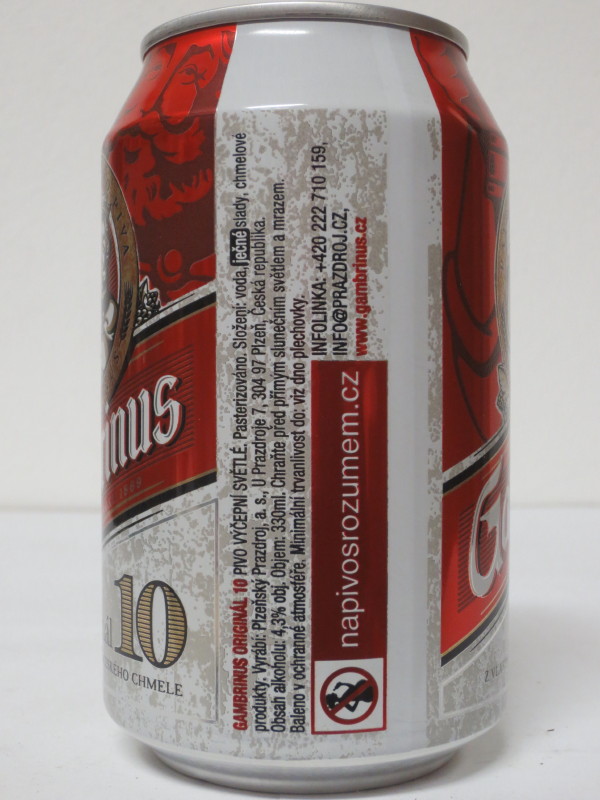 Gambrinus Original 10 č.1 (33cl) (B/O)