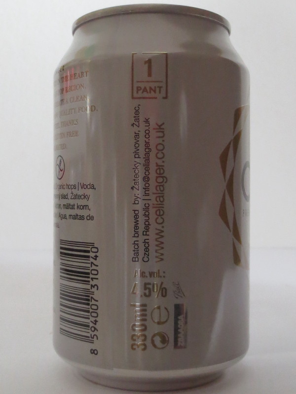 ORGANIC CELIA PREMIUM CZECH LAGER EXPORT (33cl) č.1