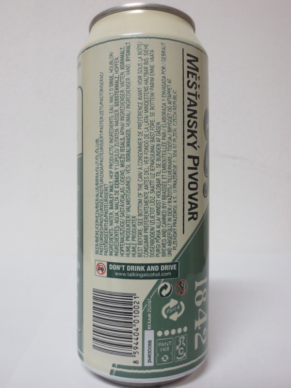 Pilsner Urquell MĚŠŤANSKÝ PIVOVAR (50cl)