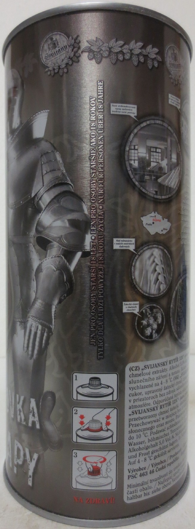 Svijany SVIJANSKÝ RYTÍŘ PLECHOVKA nejen PRO CHLAPY (200cl) č.1
