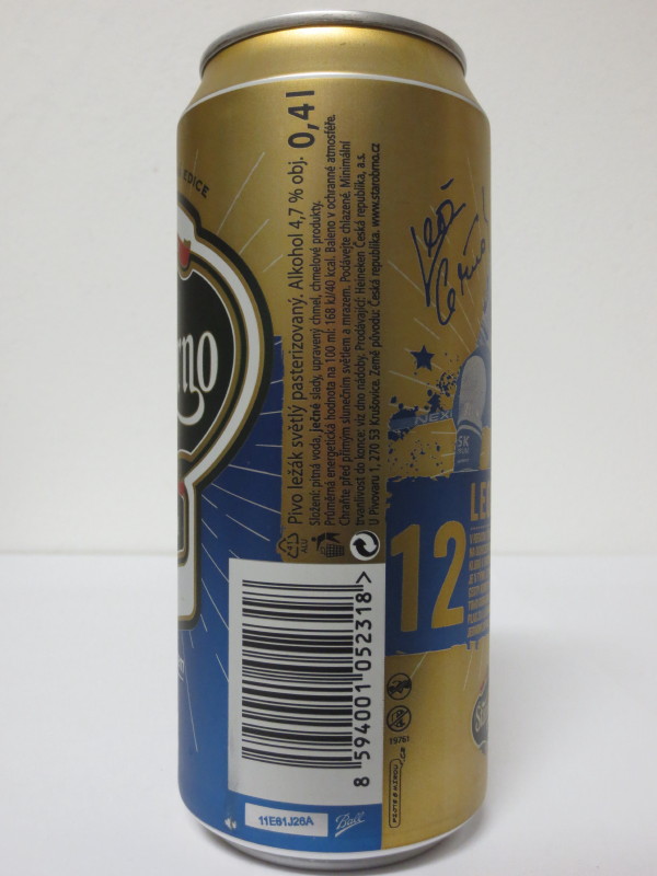 Starobrno MEDIUM Morava fandíme srdcem 12 LEOŠ ČERMÁK (40cl)