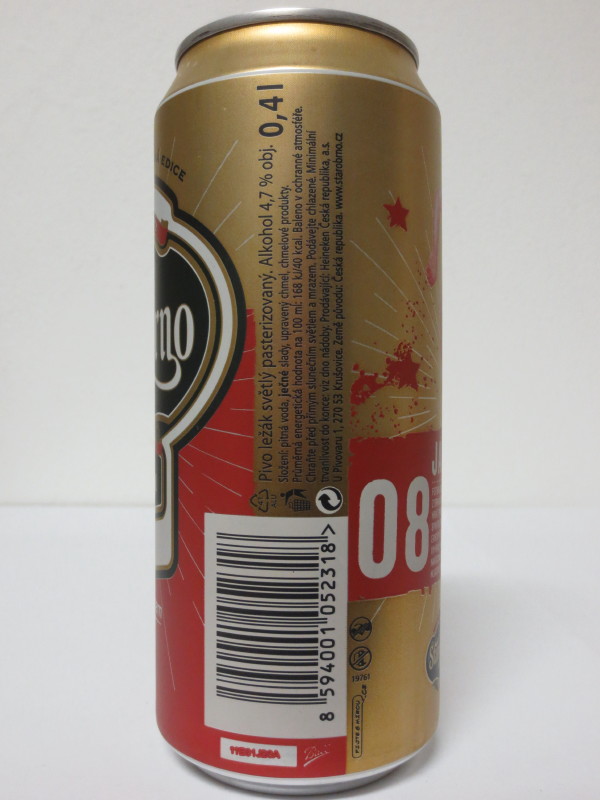 Starobrno MEDIUM Morava fandíme srdcem 08 JAN POLÁK (40cl)