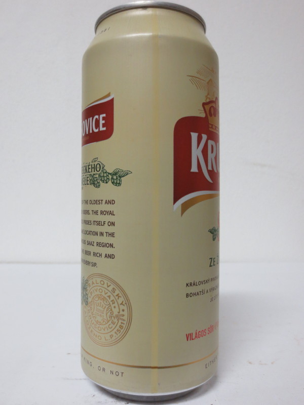 KRUŠOVICE KRÁLOVSKÝ PIVOVAR Světlé ZE ŽATECKÉHO CHMELE (50cl)