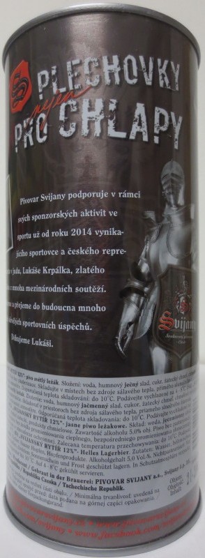 Svijany SVIJANSKÝ RYTÍŘ TAJEMSTVÍ ÚSPĚCHU Lukáš Krpálek (200cl) č.1 