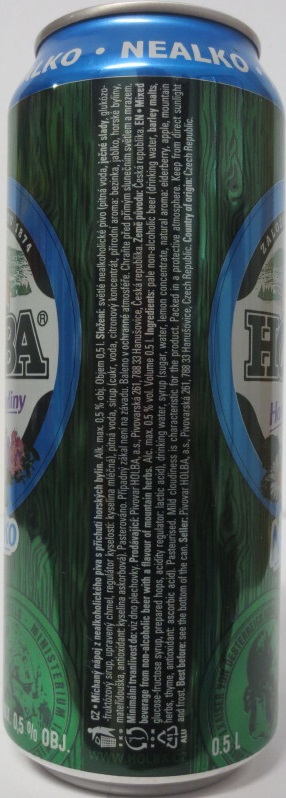 HOLBA Horské byliny Nealko (50cl) (B/O) č.1 