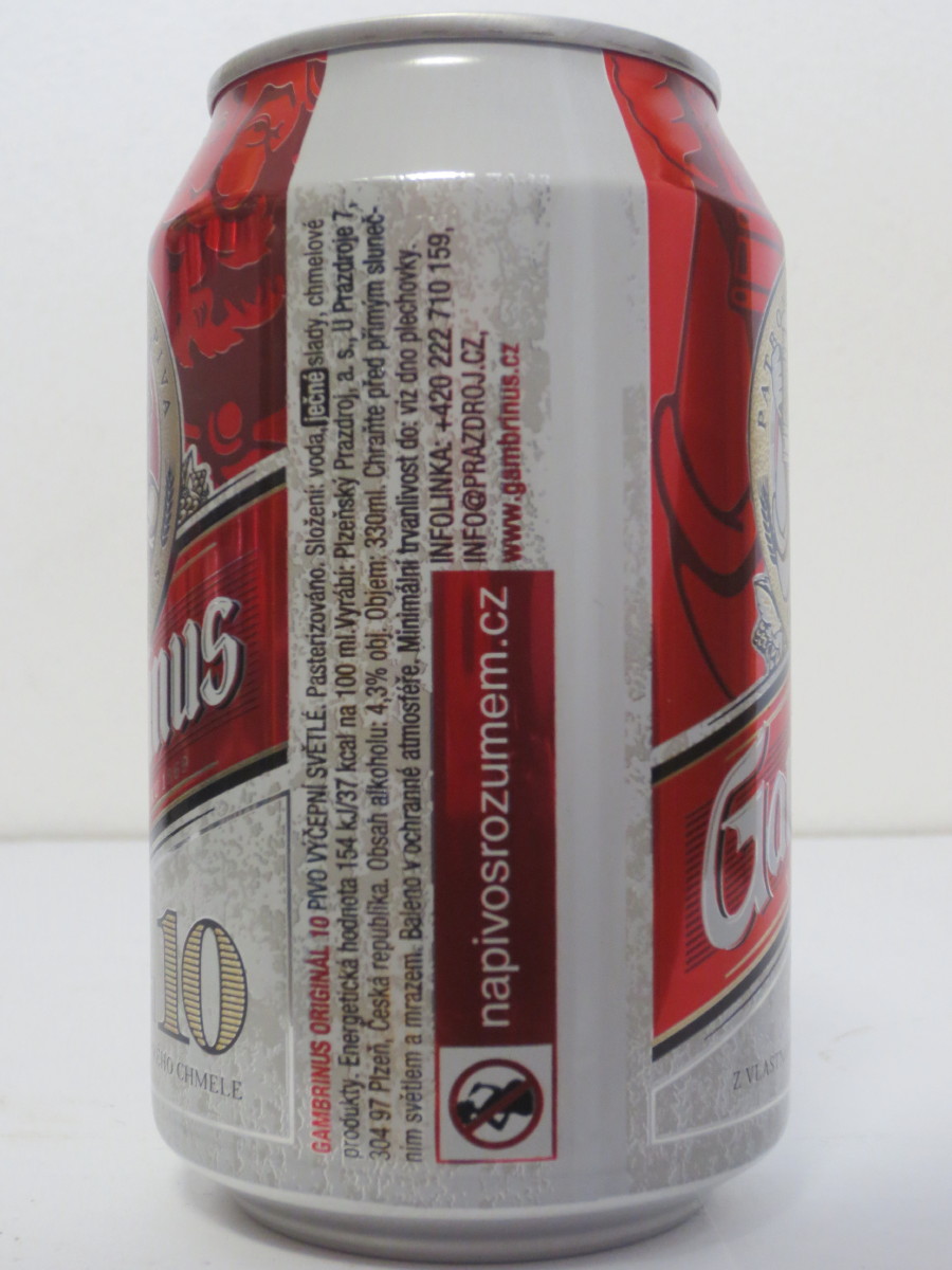 Gambrinus Originál 10 č.2 (33cl) (B/O)