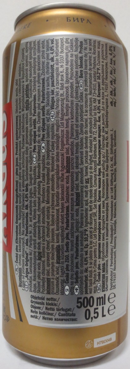 ARGUS 10 ORIGINAL Pils (50cl) (B/O) č.1 