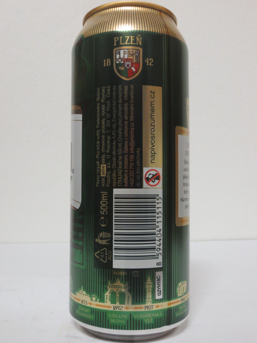 Pilsner Urquell 175 let - série 2017 - 1842 ZROZENÍ ORIGINÁLU (50cl) (B/O)