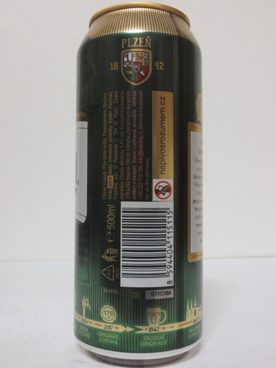 Pilsner Urquell 175 let - série 2017 - 1964 PRVNÍ TANKOVNA (50cl) (B/O)