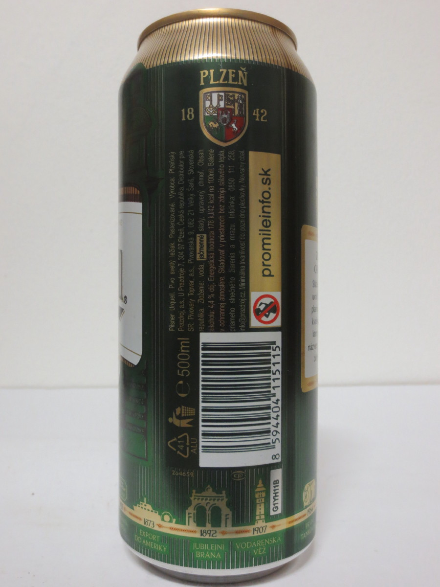Pilsner Urquell 175 let - série 2017 - 1842 ZROZENÍ ORIGINÁLU (50cl) (B/O)
